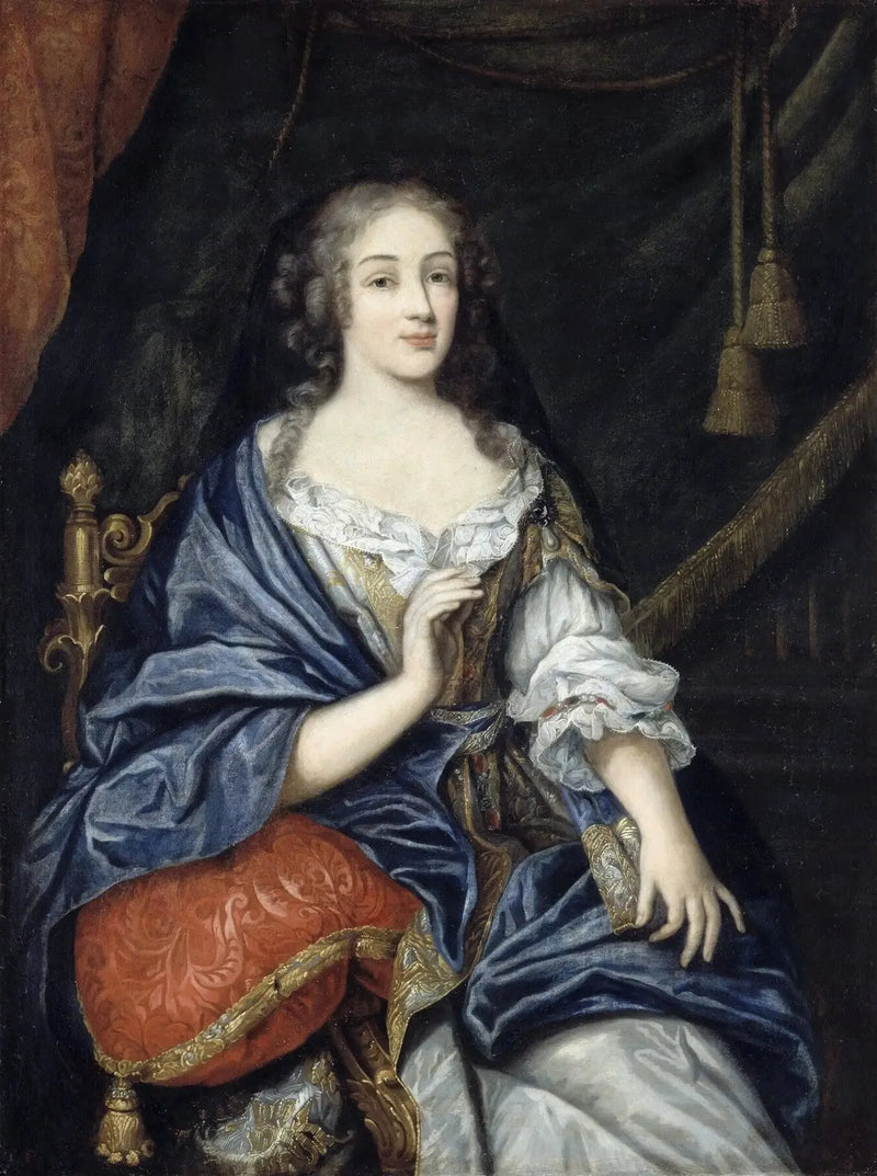 Louise-Françoise de la Baume Le Blanc, Mademoiselle de la Vallière, duquesa de Vaujours (1644-1710) - Jean Nocret
