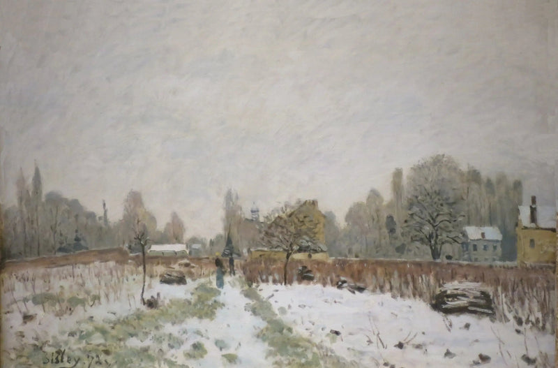Louveciennes bajo la nieve - Alfred Sisley