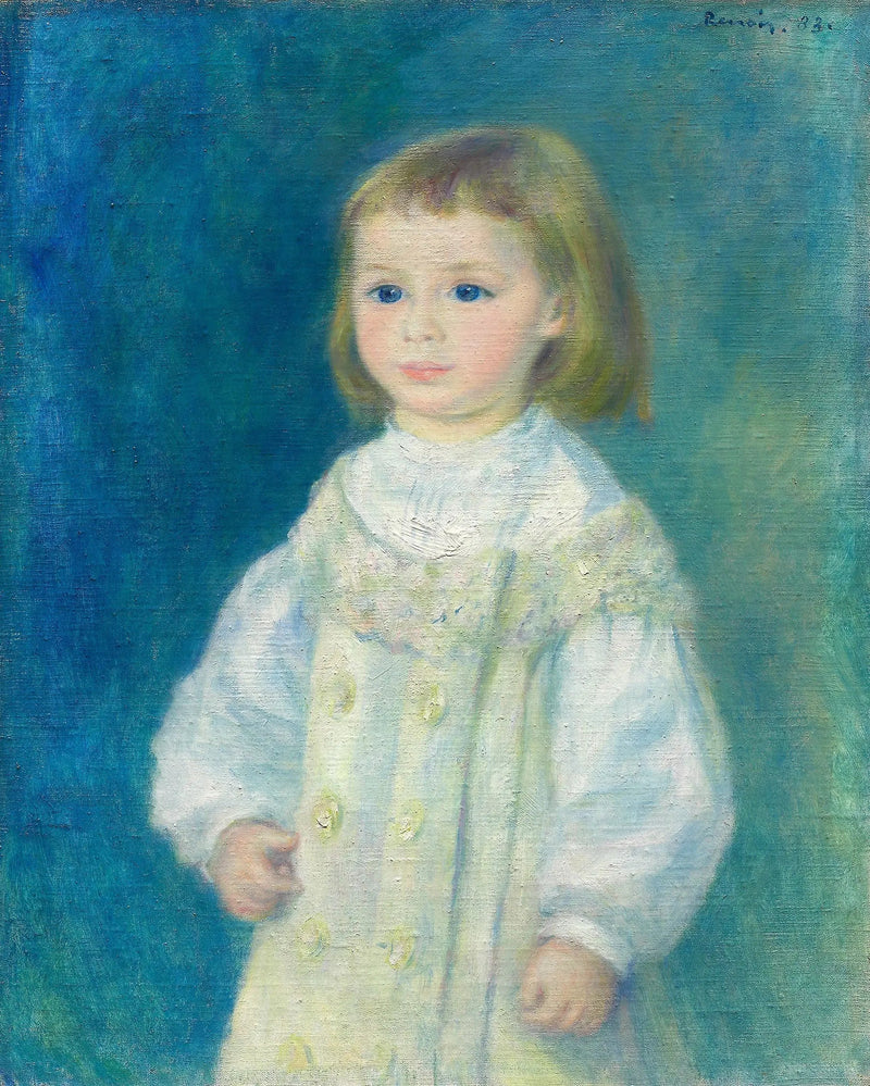 Lucie Berard (El niño en blanco) - Pierre-Auguste Renoir