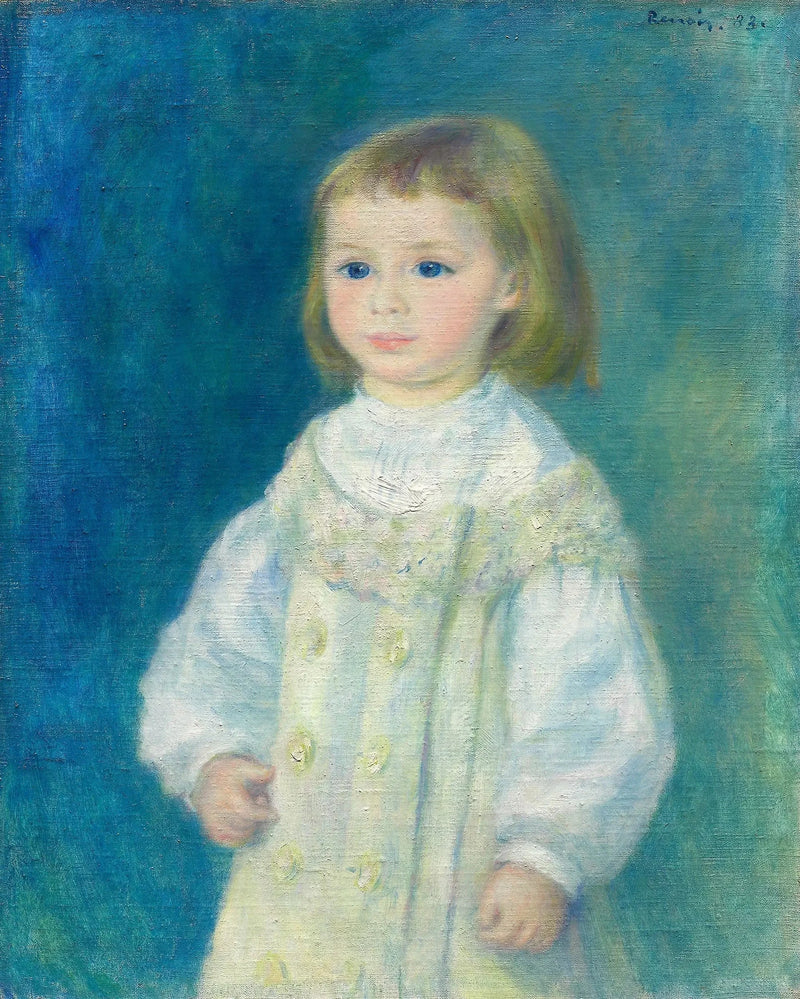 Lucie Berard (El niño en blanco) - Pierre-Auguste Renoir