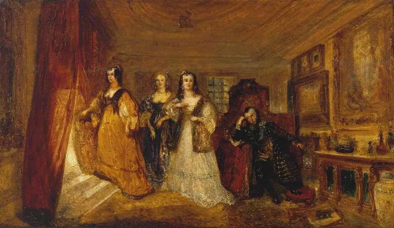 Lucy, Condesa de Carlisle, y la visita de Dorothy Percy a su padre Lord Percy, cuando estaba bajo condena ... - J. M. W. Turner