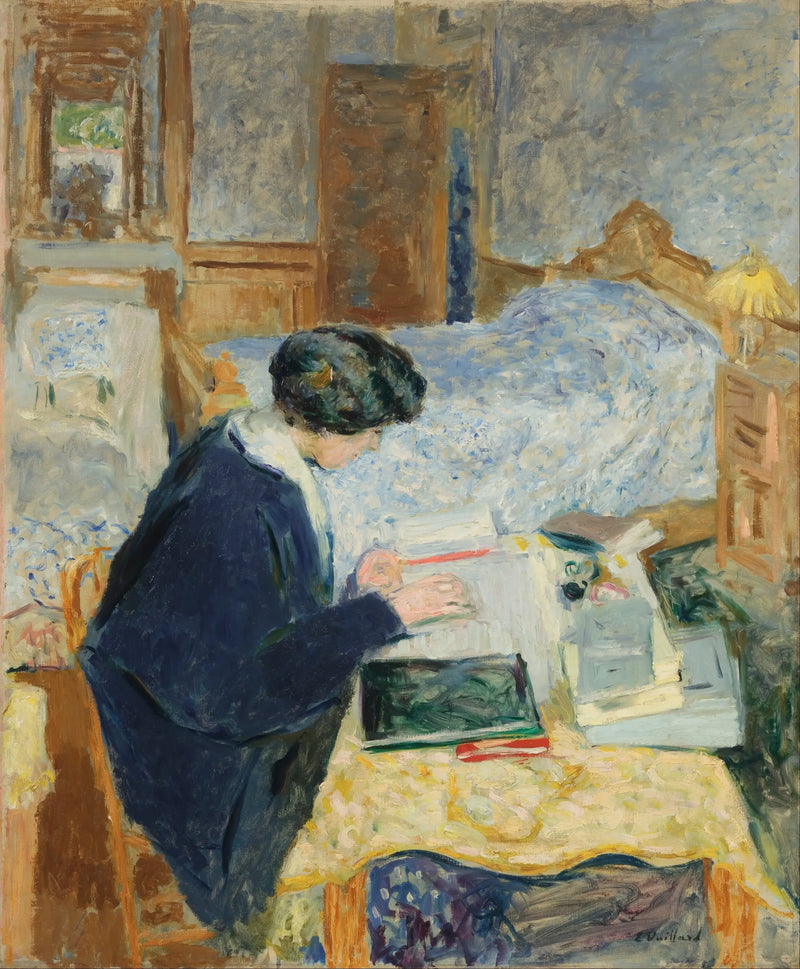 Lucy Hessel leyendo - Édouard Vuillard