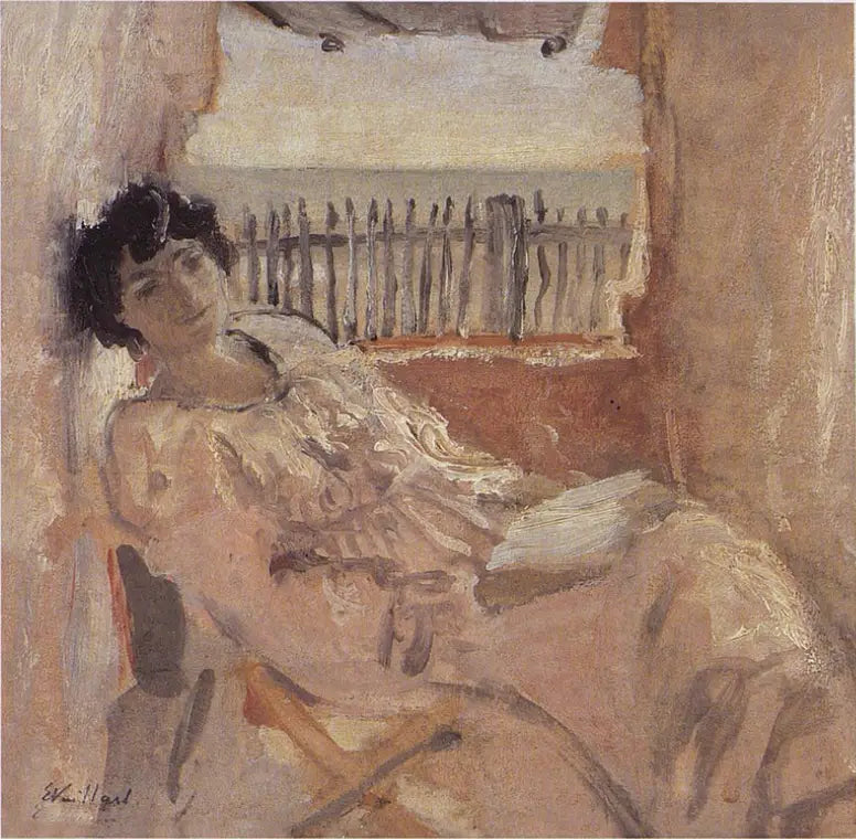 Lucy Hessel soñando, junto al mar - Édouard Vuillard