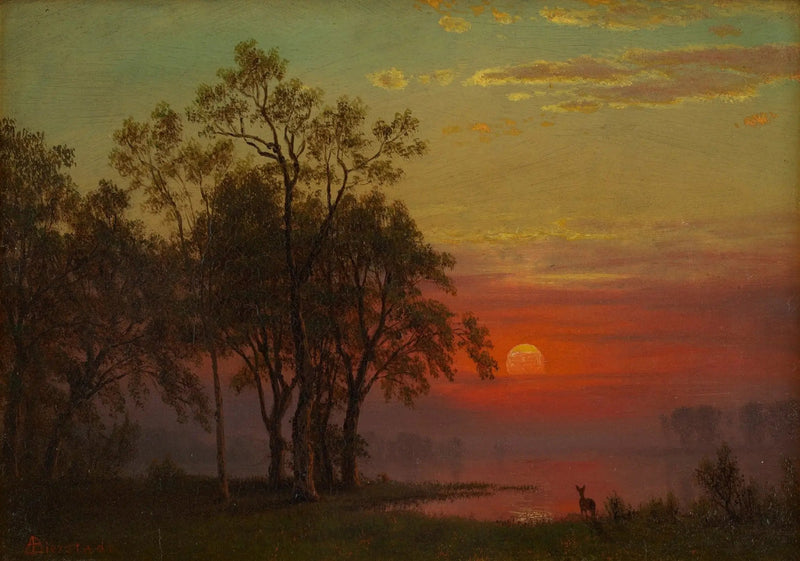 Resplandor de la tarde - Albert Bierstadt