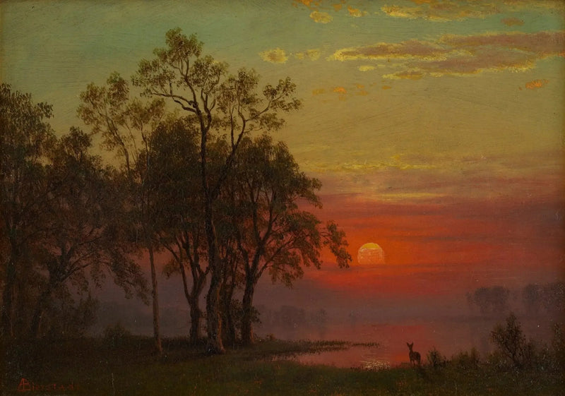Resplandor de la tarde - Albert Bierstadt