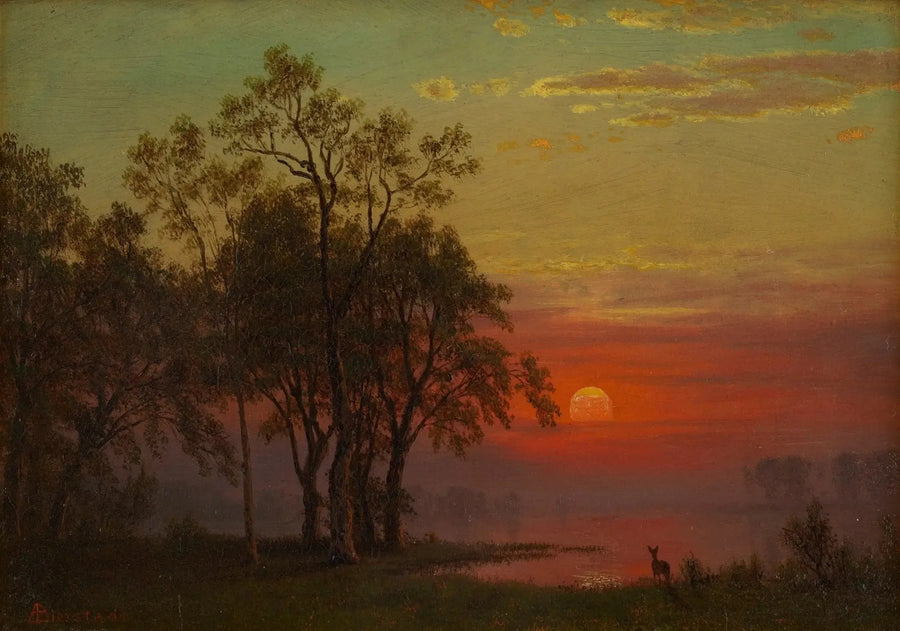 Resplandor de la tarde - Albert Bierstadt