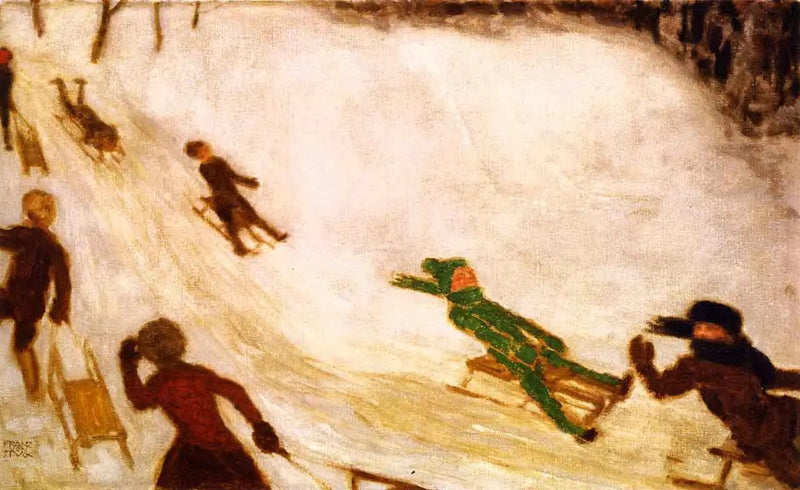 Trineo para niños - Franz Von Stuck