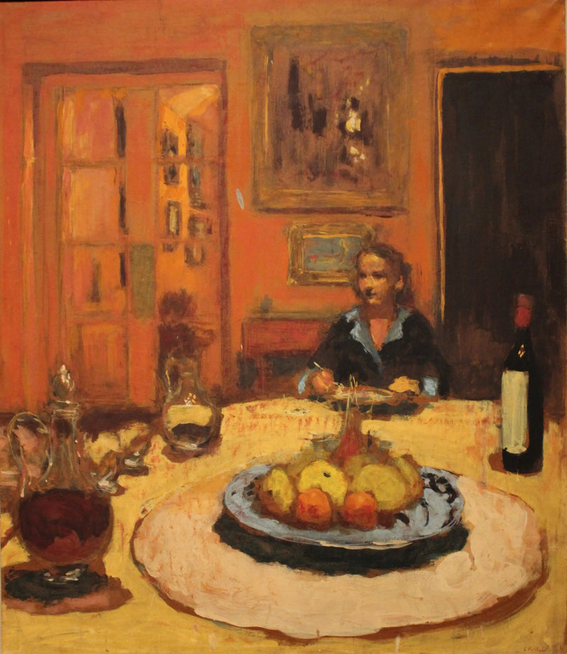 Lulu en el comedor, calle de Nápoles - Édouard Vuillard