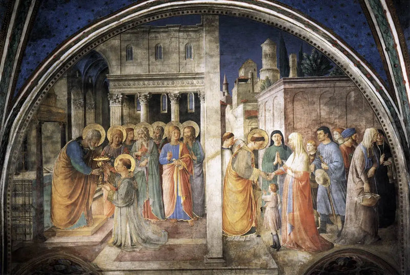 Lente de la pared oeste de la capilla Nicoline - Fra Angelico