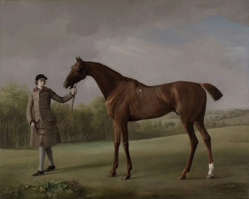 Araña de techo, sostenida por un cocher - George Stubbs