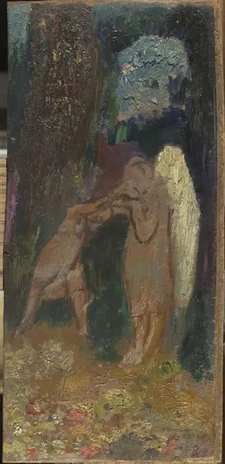 Lucha de Jacob con el ángel - Odilon Redon