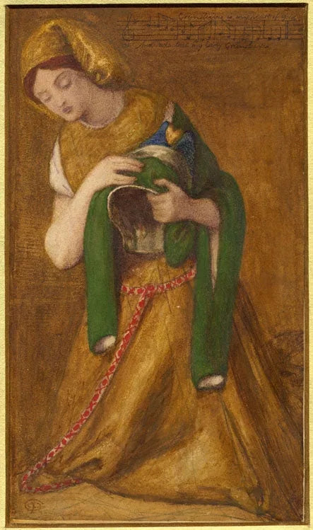 Mi Dama Greensleeves - Dante Gabriel Rossetti