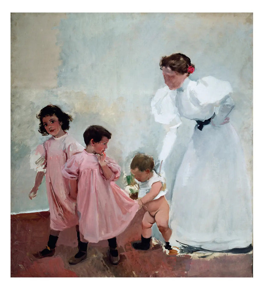 Mi esposa y mis hijos - Joaquín Sorolla