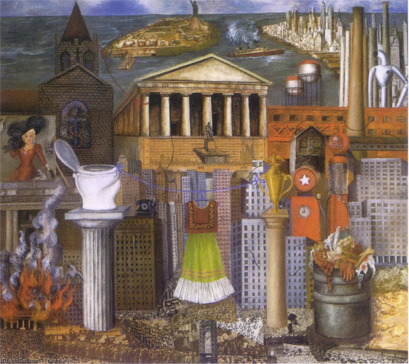 Mi vestido está colgado allí - Frida Kahlo