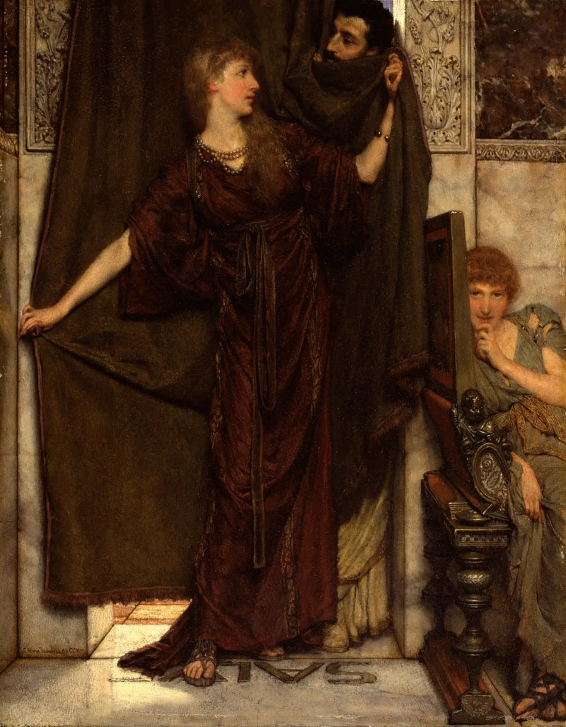 Mi hermana no está aquí - Lawrence Alma-Tadema