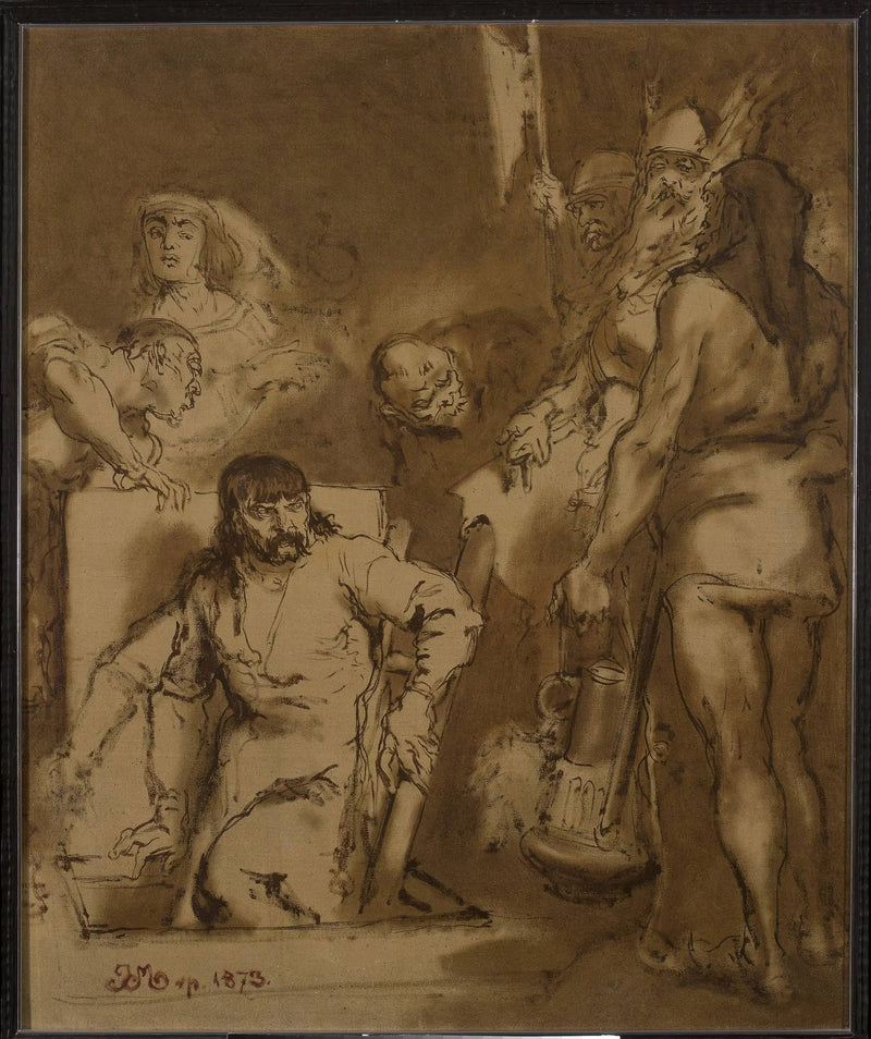 Maćko Borkowic, boceto - Jan Matejko
