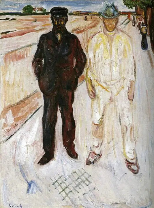 Albañil y Mecánico - Edvard Munch