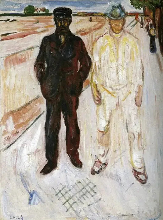Albañil y Mecánico - Edvard Munch