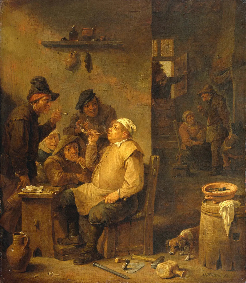 Maestro fumando la pipa - David Teniers el Joven
