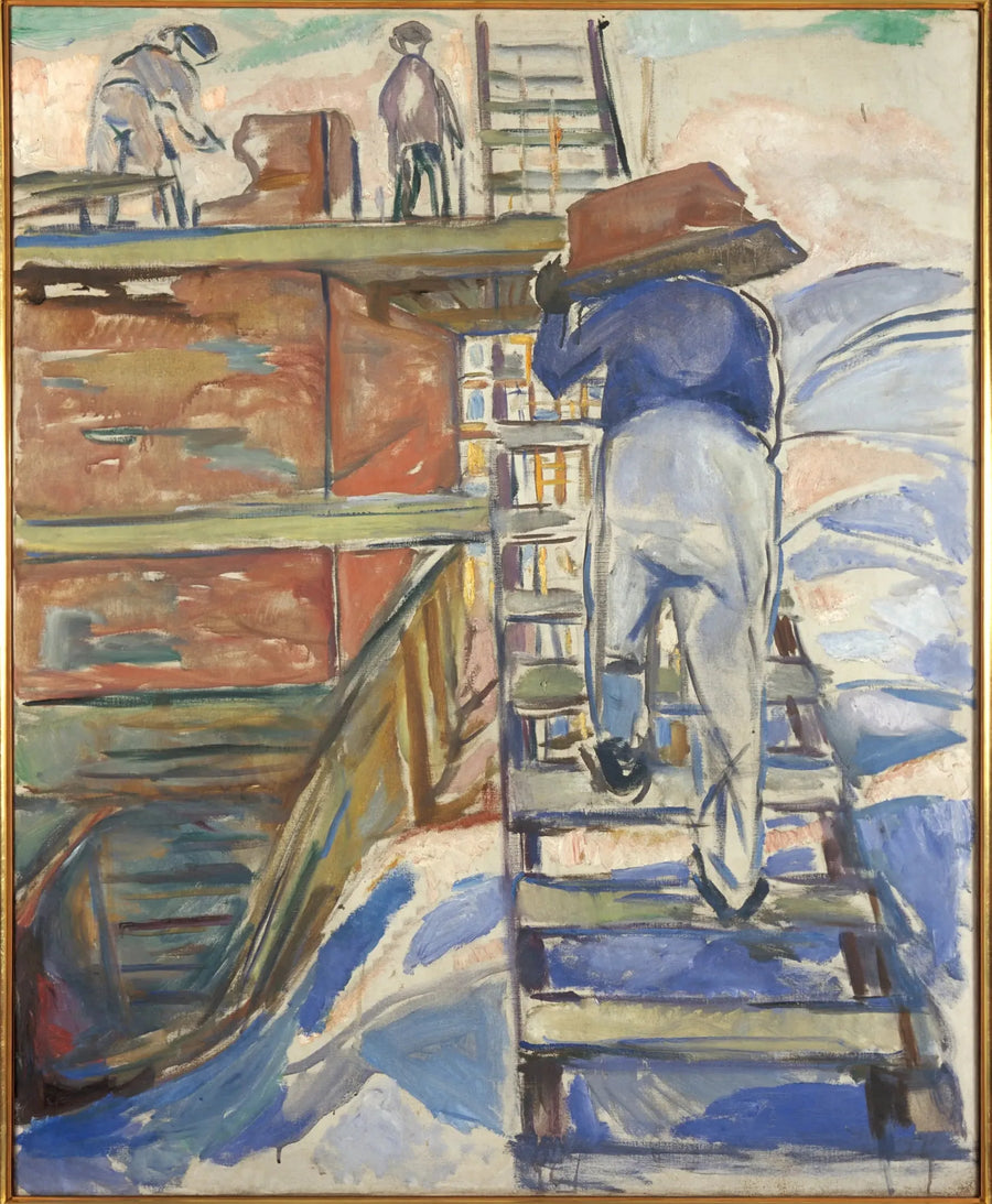 Albañil en la escalera - Edvard Munch