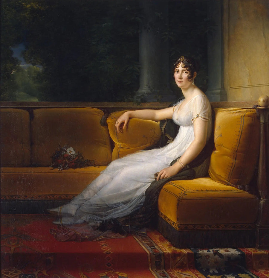 Madame Bonaparte en su salón de Malmaison - François Gérard