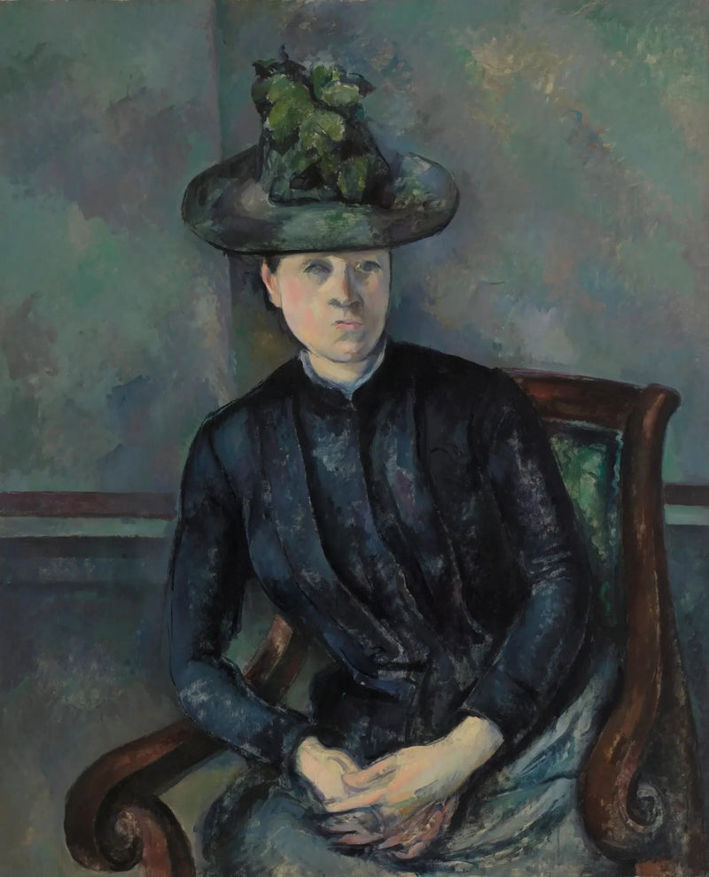 Señora Cézanne con sombrero verde - Paul Cézanne