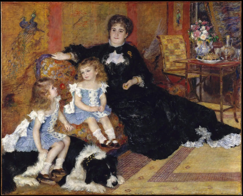 Madame Charpentier y sus hijos - Pierre-Auguste Renoir