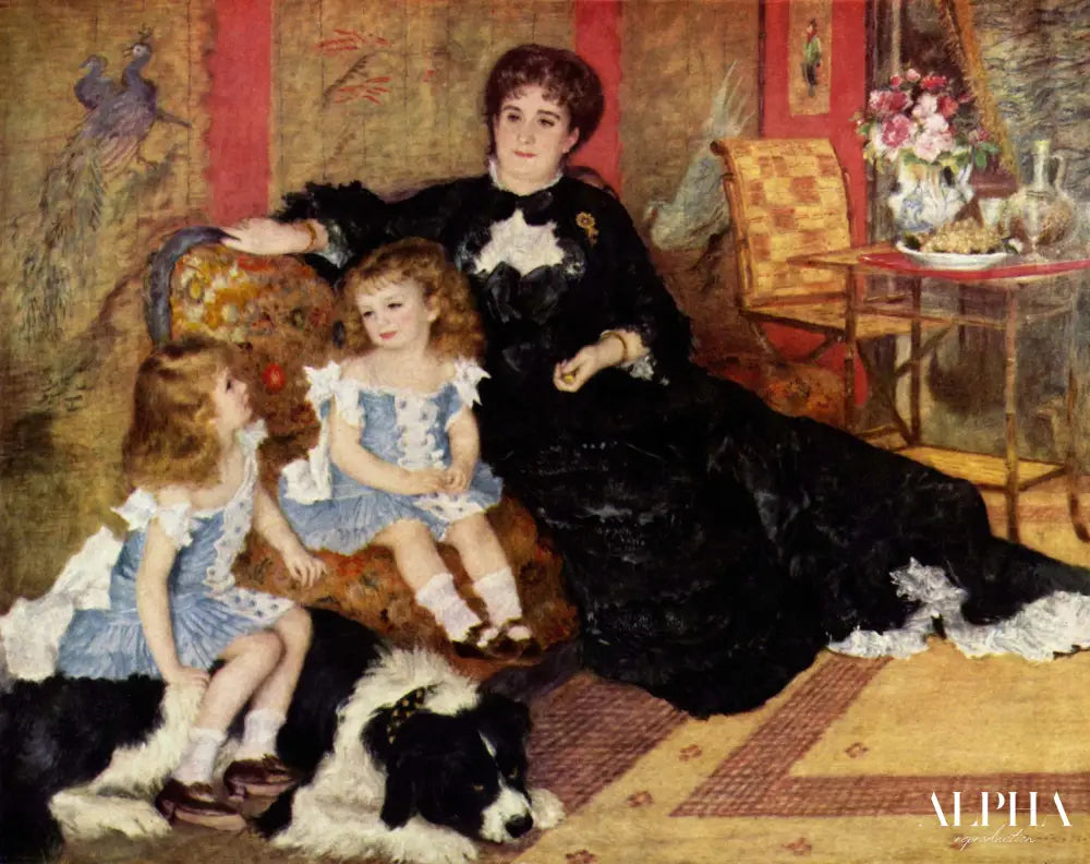 Madame Charpentier et ses enfants - Pierre-Auguste Renoir - Reproductions de tableaux et peintures haut de gamme