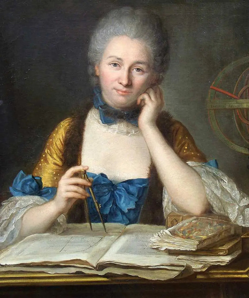 Madame Du Châtelet en su oficina - Maurice-Quentin de La Tour