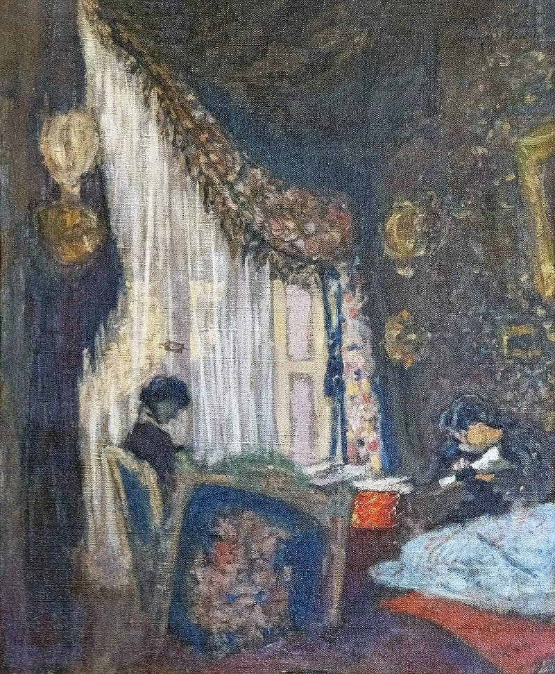 Madame Hessel en su ventana - Édouard Vuillard