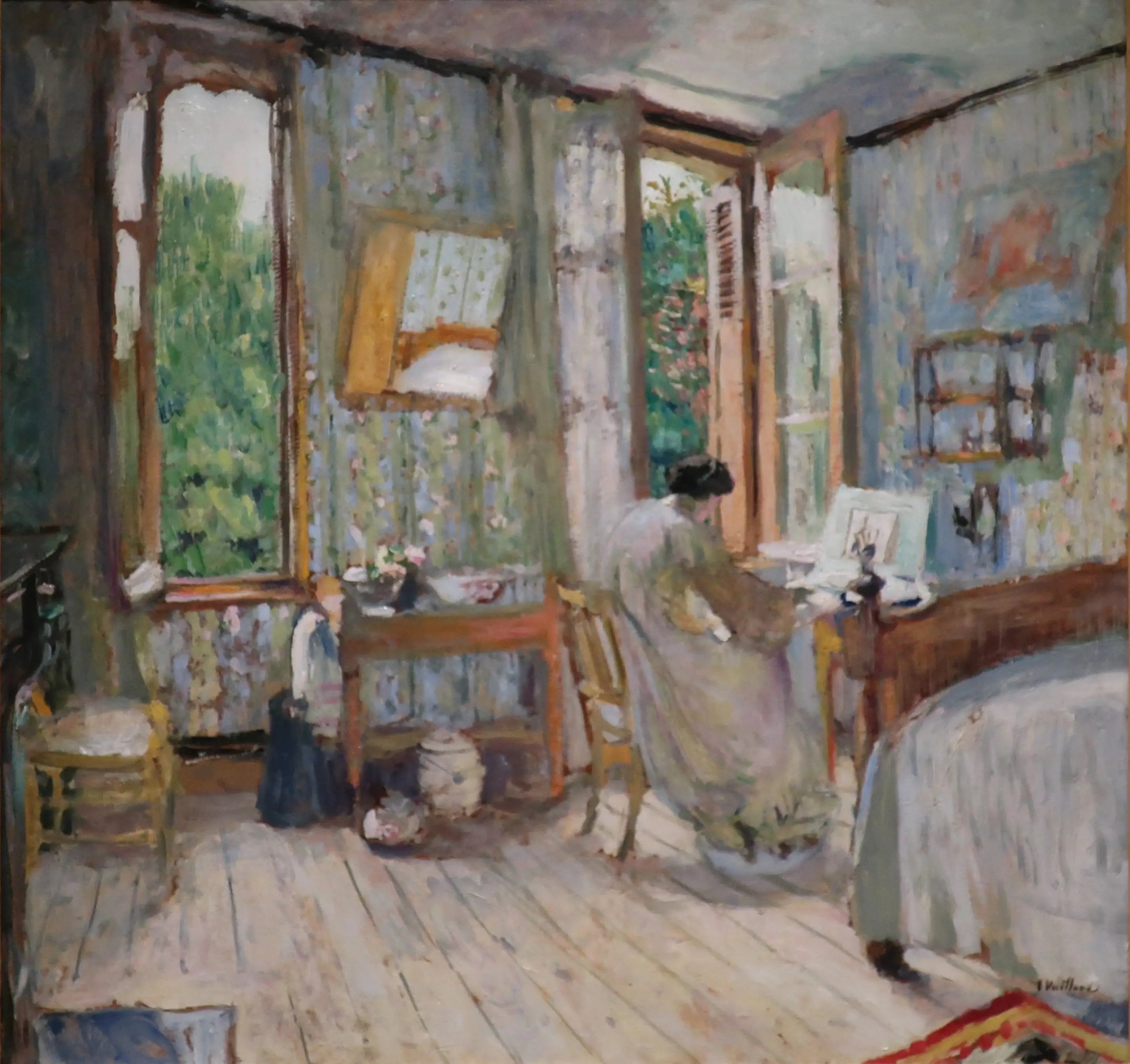 Madame Hessel dans sa chambre à La Terrasse - Édouard Vuillard - Alpha Reproduction