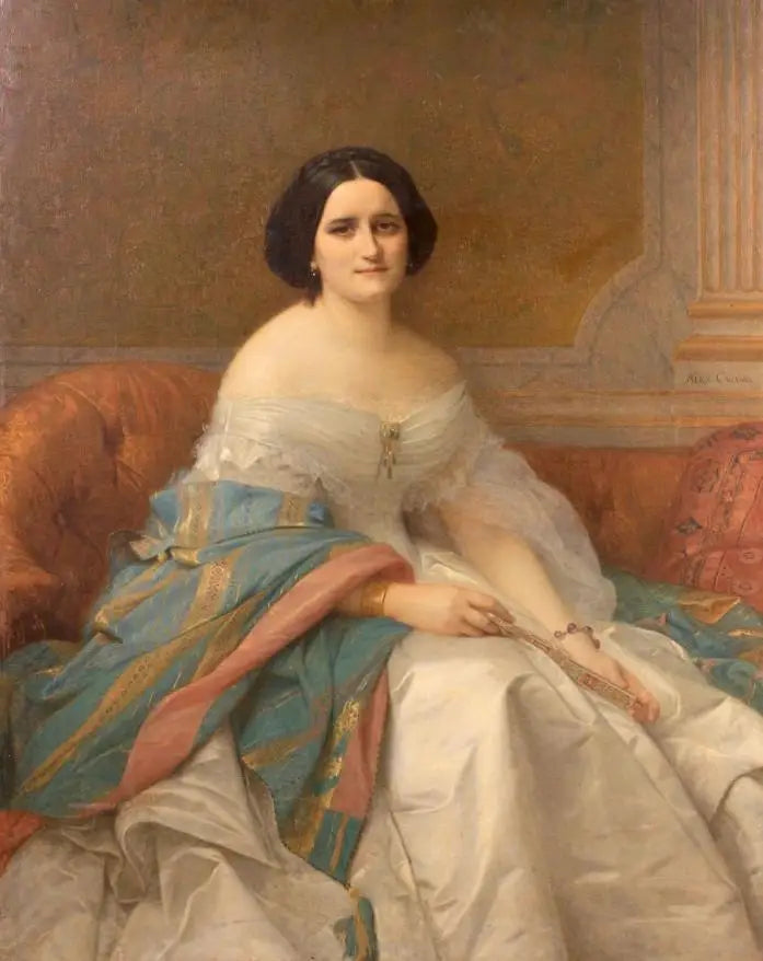 Madame Isaac Péreire - Alexandre Cabanel image 1 reproduction artisanale de tableau
