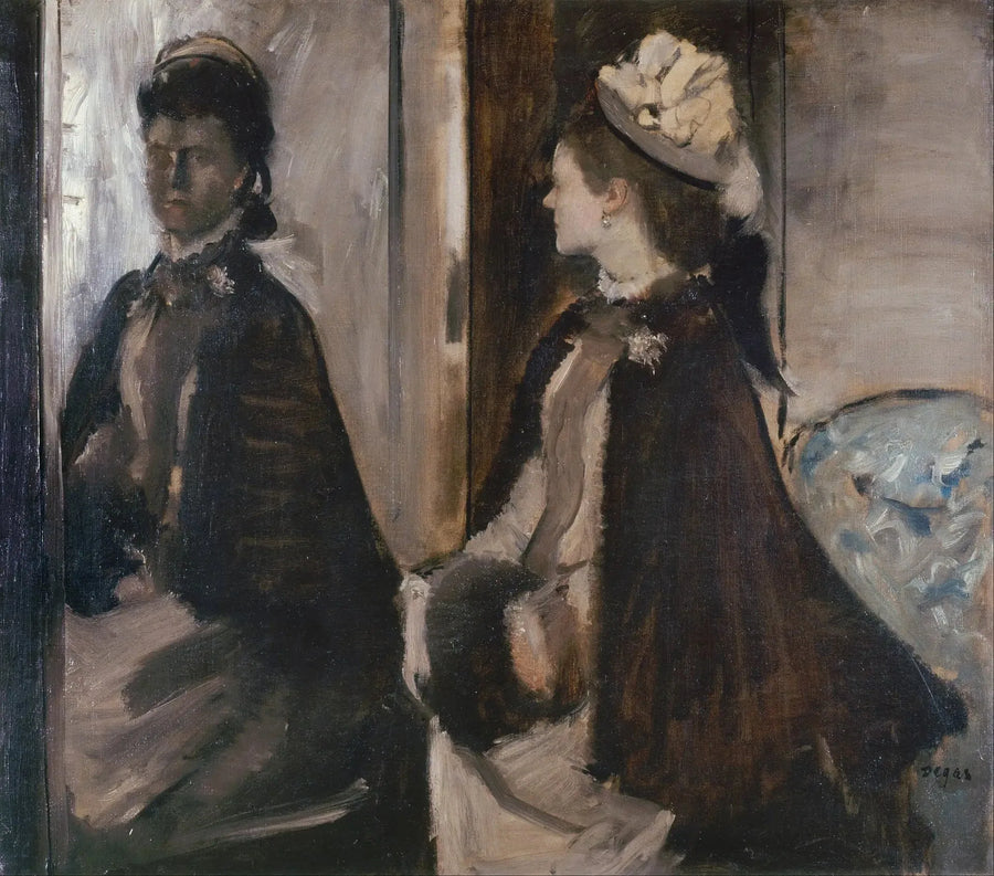 Madame Jeantaud en el espejo - Edgar Degas