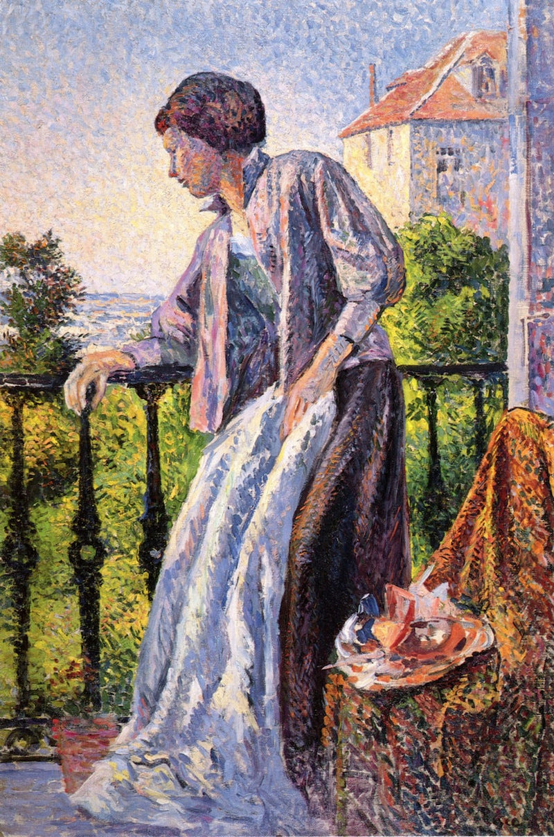 Madame Luce en el balcón - Maximilien Luce