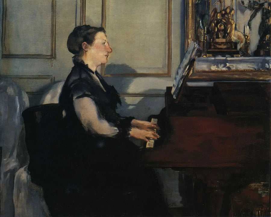 Madame Manet al piano - Édouard Manet