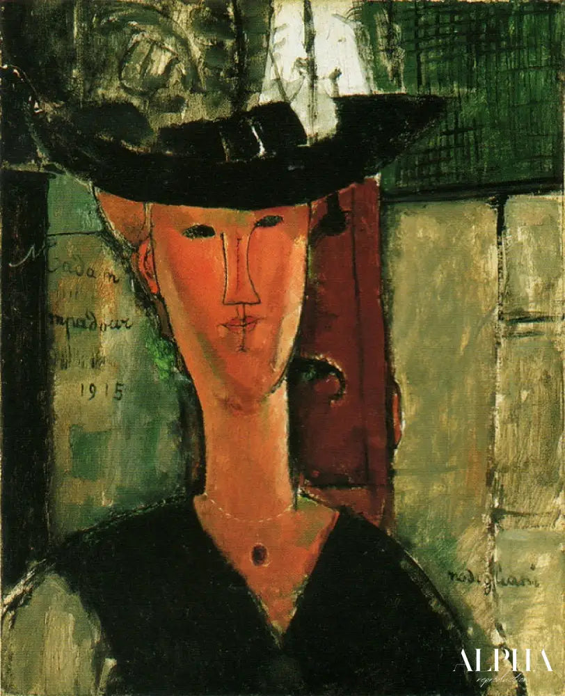 Madame Pompadour - Amedeo Modigliani - Reproductions de tableaux et peintures haut de gamme