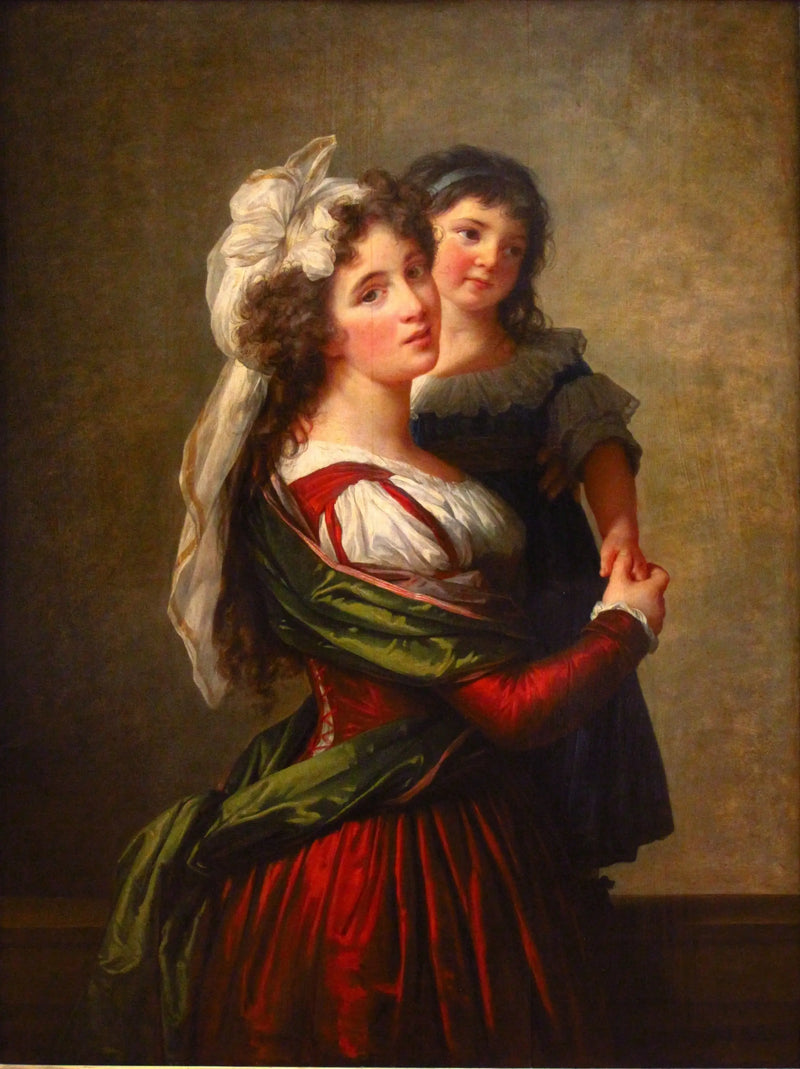 Madame Rousseau y su hija - Élisabeth Vigée Le Brun