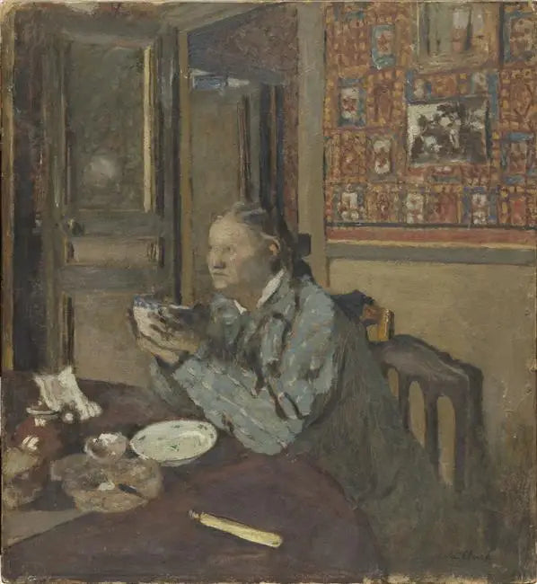 Madame Vuillard en un bol - Édouard Vuillard