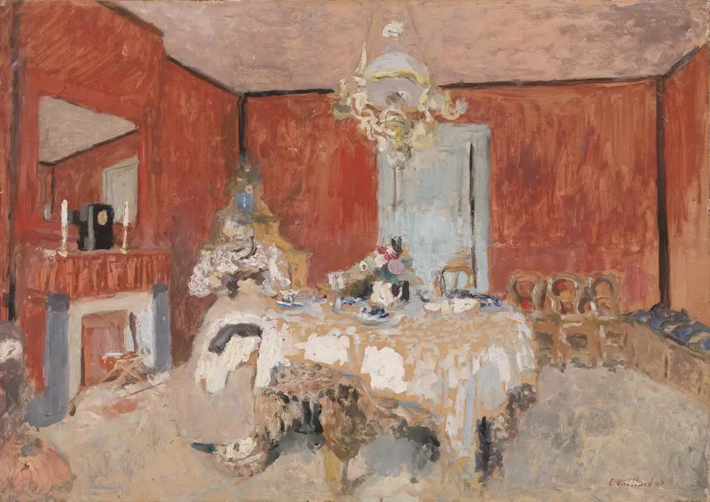 Madame Vuillard dans la salle à manger à Villerville - Édouard Vuillard - Alpha Reproduction