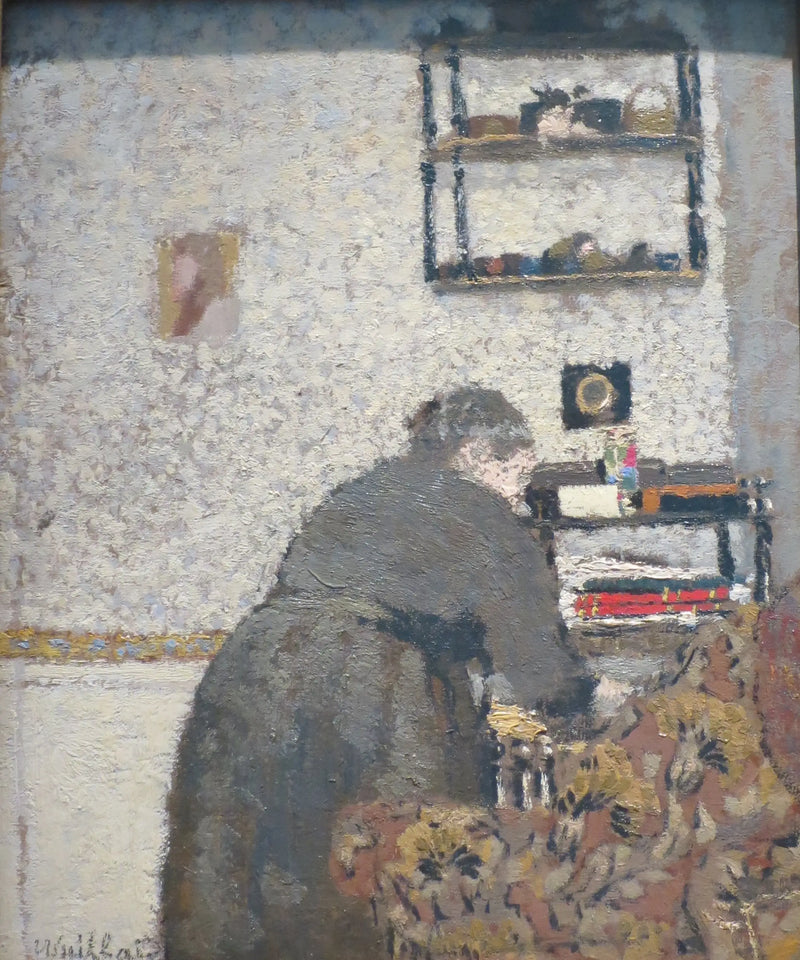 Madame Vuillard en el salón - Édouard Vuillard