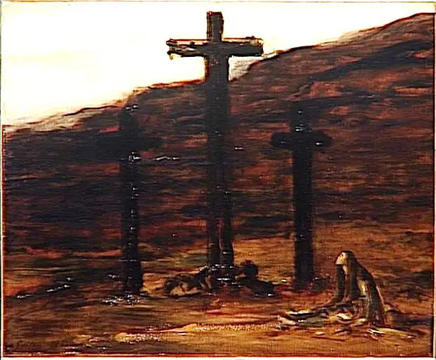 Magdalena en el Calvario - Gustave Moreau
