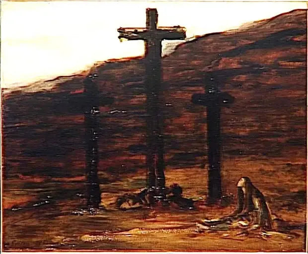 Magdalena en el Calvario - Gustave Moreau