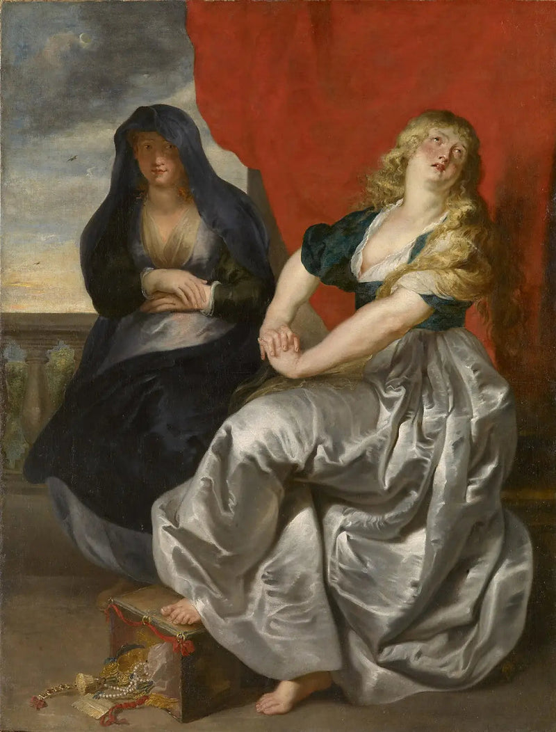 Madeleine penitente con su hermana Marta - Peter Paul Rubens