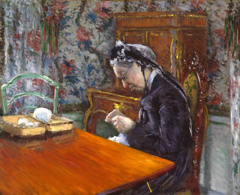 Señorita Boissière Tricot - Gustave Caillebotte