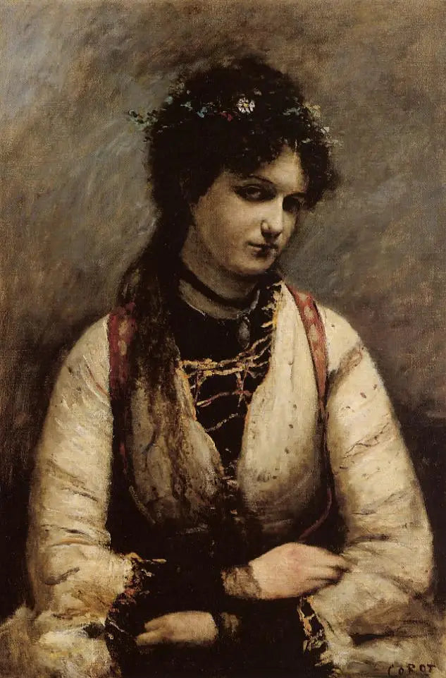 Señorita de Foudras - Jean-Baptiste Camille Corot