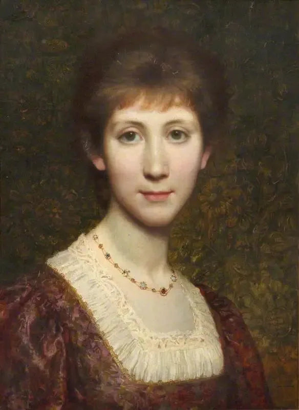 Mademoiselle Elsie (Elspeth) Thomson, más tarde Sra. Kenneth Grahame (1862-1946) - Frank Bernard Dicksee