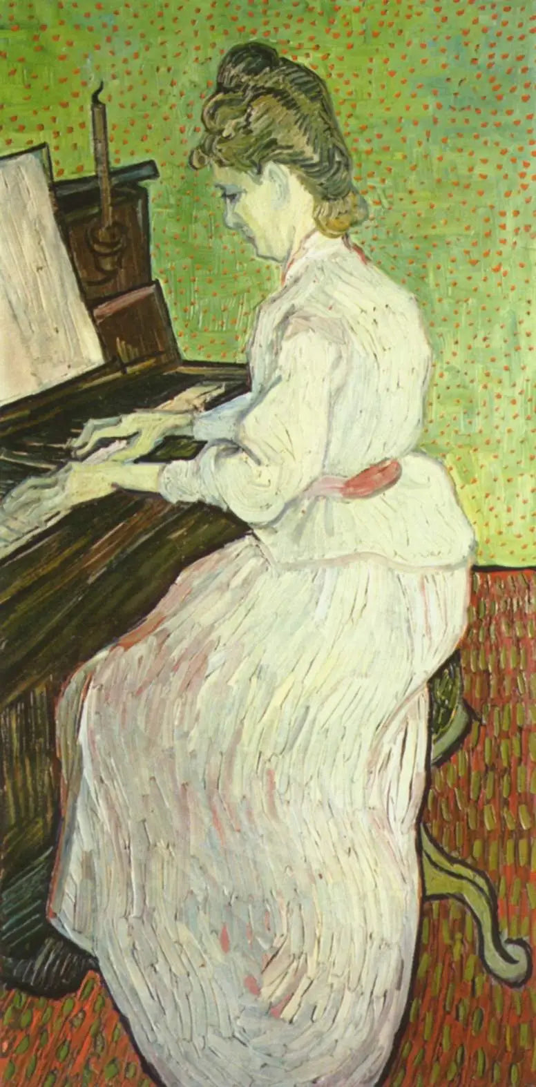 Mademoiselle Gachet al piano - Vincent van Gogh