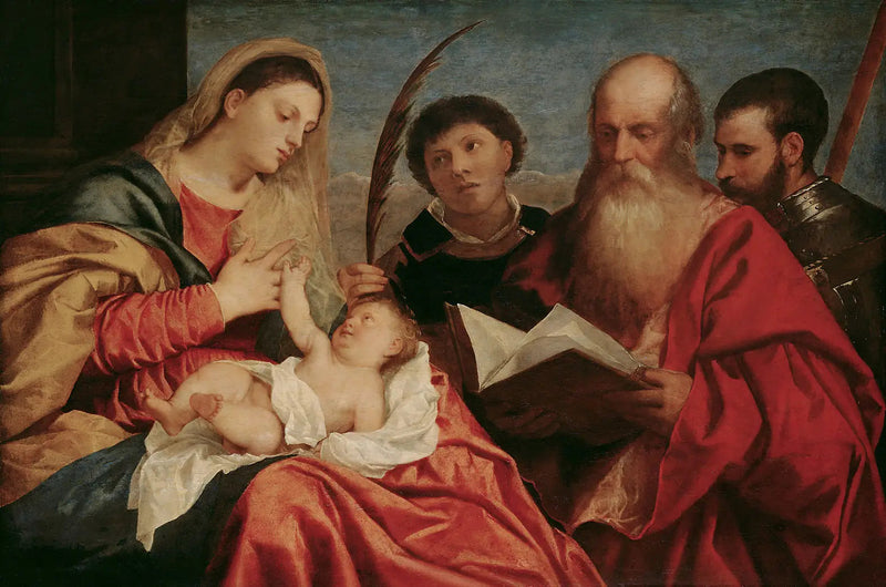 Madona con santos - Tiziano