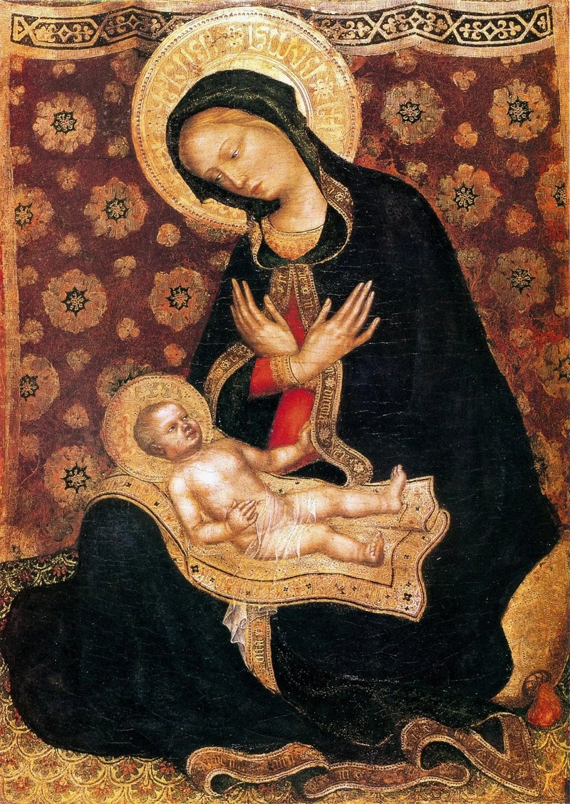 Madona de la humildad - Gentile da Fabriano