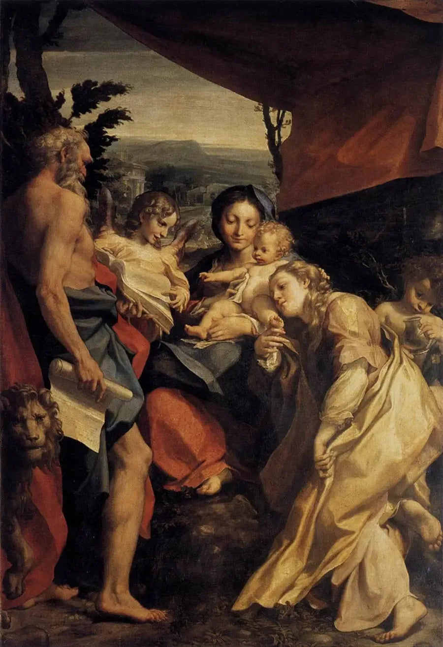 Madona de San Jerónimo - Antonio da Correggio